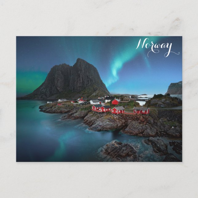Norway Aurora Borealis Northern Lights Postcard (Front)