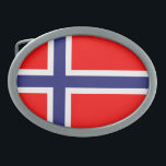Norway Belt Buckle<br><div class="desc">Flag of Norway</div>
