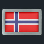Norway Belt Buckle<br><div class="desc">Flag of Norway</div>