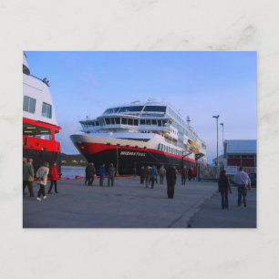 Norway, Bergen Cruise ship in port Postcard