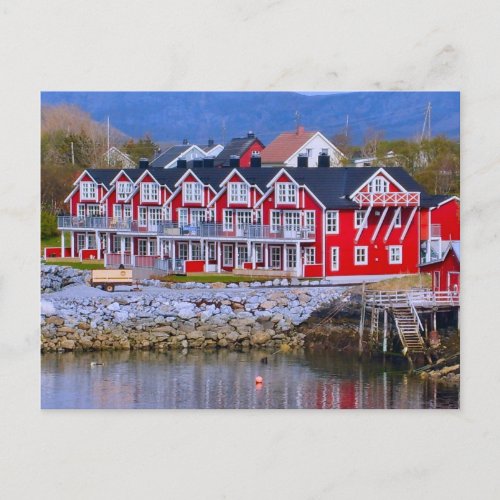 Norway Bergen  Waterside houses Postcard