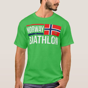Norway Biathlon arget Skiing Shooting Competition  T-Shirt
