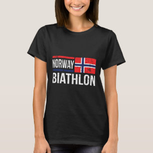 Norway Biathlon Target Skiing Shooting Competition T-Shirt