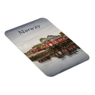 Norway Boat Houses Souvenir Magnet