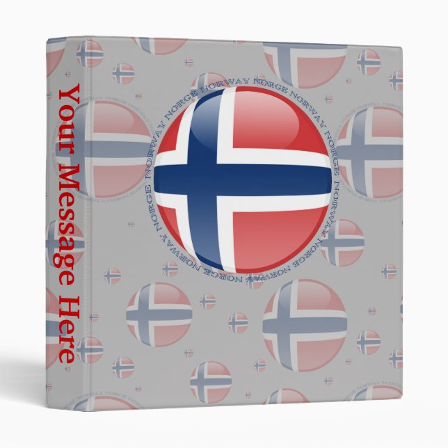 Norway Bubble Flag Binder (Front/Spine)