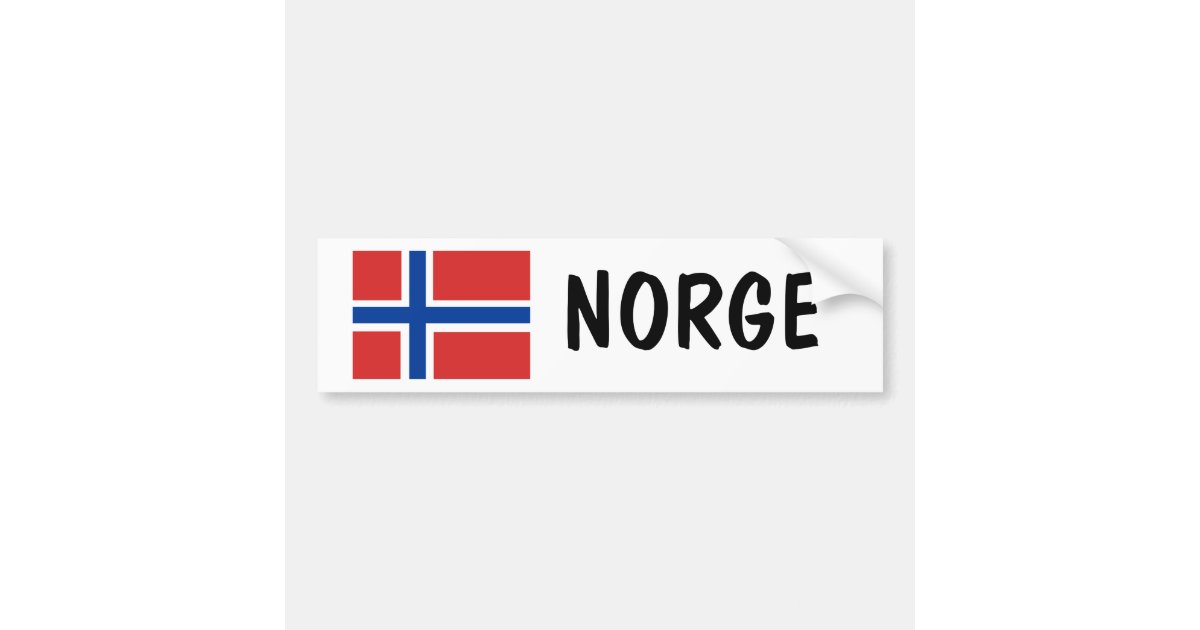 Norway Bumper Sticker | Zazzle