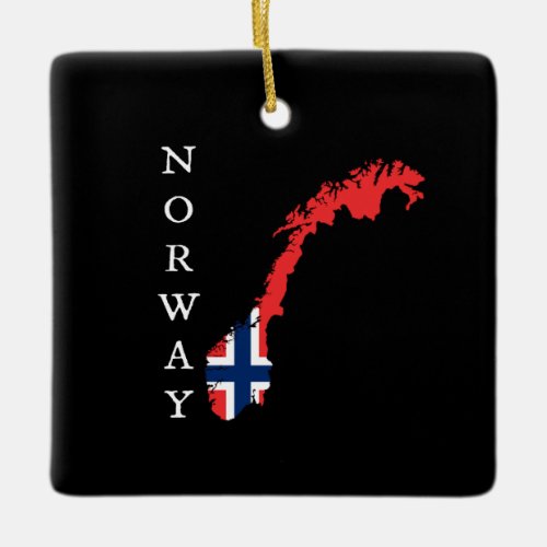 Norway Ceramic Ornament