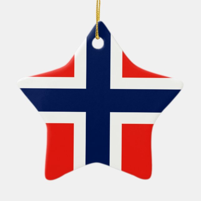 Norway Ceramic Ornament (Front)