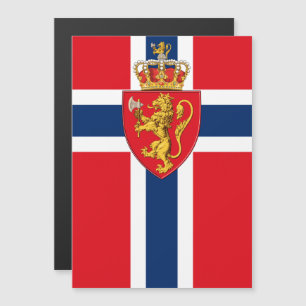 Norway coat of arms on Norway's flag, Norwegian 2