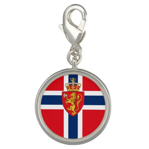 Norway coat of arms on Norways flag Norwegian 2 Charm