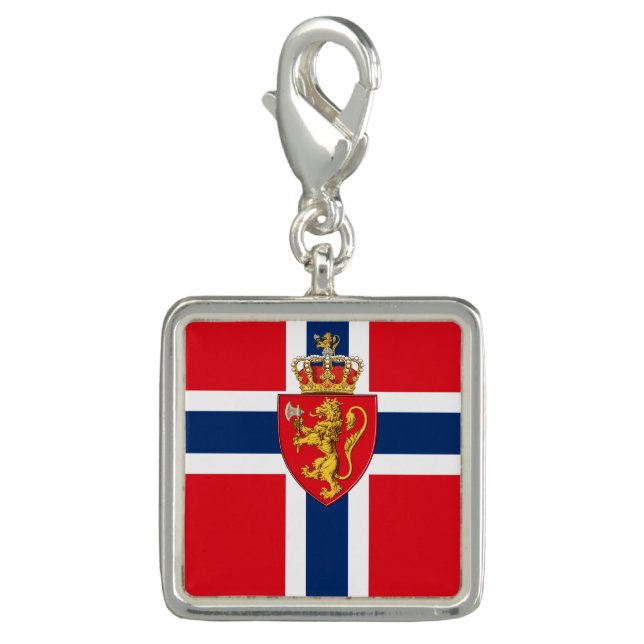 Norway coat of arms on Norway's flag, Norwegian 2 Charm (Front)