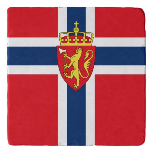 Norway coat of arms on Norways flag Norwegian Trivet