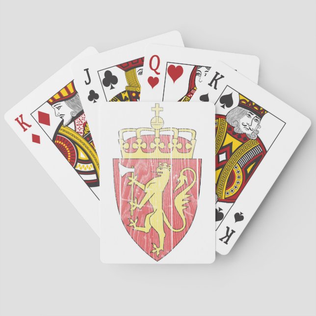 Norway Coat Of Arms Poker Cards (Back)