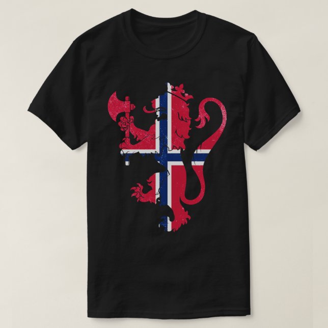 Norway Coat Of Arms T-Shirt (Design Front)