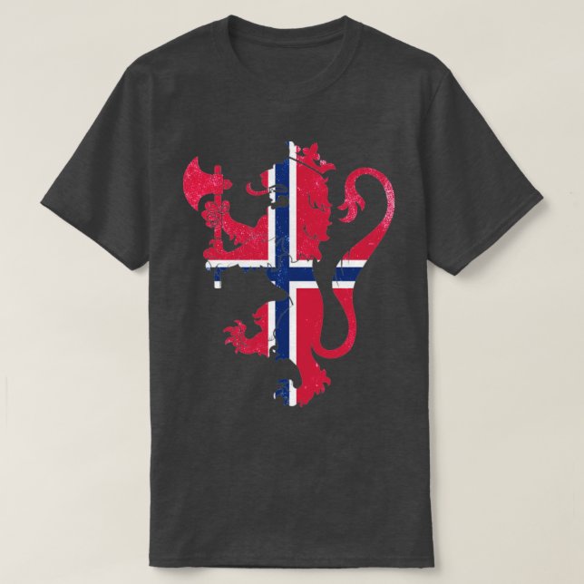 Norway Coat Of Arms T-Shirt (Design Front)
