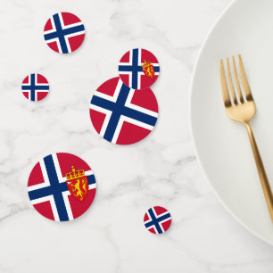 Norway Confetti, party, Norwegian Flag Confetti