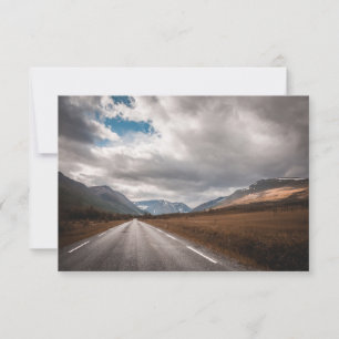 Norway Country Road Landscape Photo Card