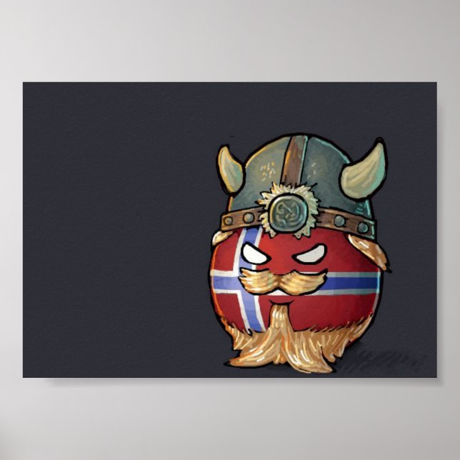 Norway Countryball Poster (Front)