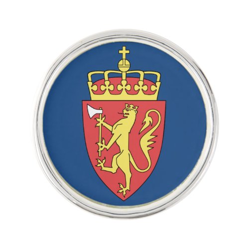 Norway Crest Lapel Pin