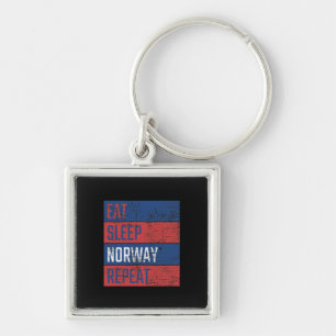 Norway - Eat Sleep Norway Repeat Keychain
