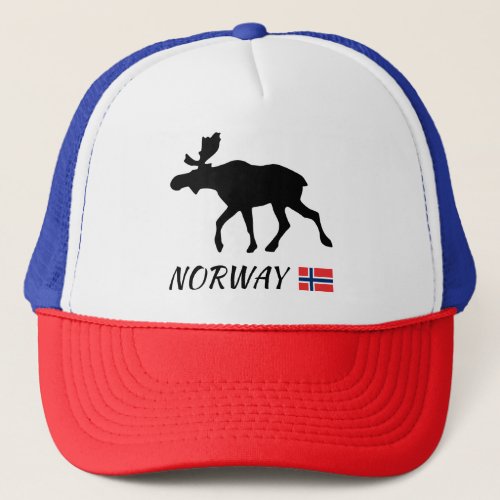 Norway Elk and Flag Trucker Hat