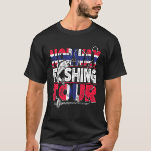 Norway Fishing Tour Norwegian Vacation Fisherman F T-Shirt