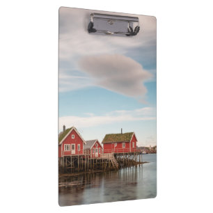 Norway Fishing Village Clipboard