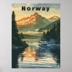 Norway Fjord Poster