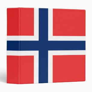 Norway Flag 3 Ring Binder