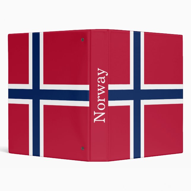 Norway Flag 3 Ring Binder (Background)