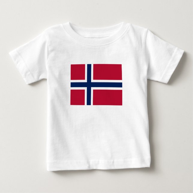 Norway Flag Baby T-Shirt (Front)