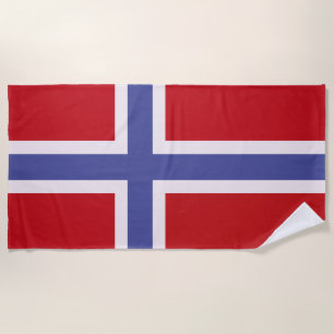 Norway flag beach towel