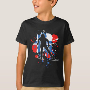 Norway Flag Biathlonist - Norwegian Biathlon 1  T-Shirt