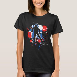 Norway Flag Biathlonist - Norwegian Biathlon 1  T-Shirt