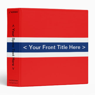 Norway Flag Binder