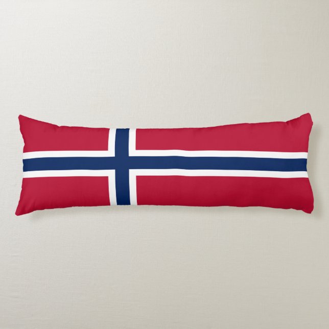 Norway Flag Body Pillow (Front)