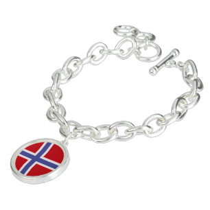 Norway flag bracelet