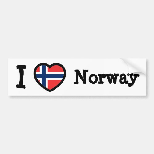 Norway Flag Bumper Sticker