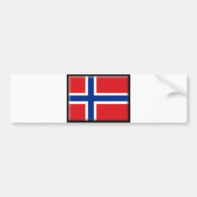 Norway Flag Bumper Sticker (Front)