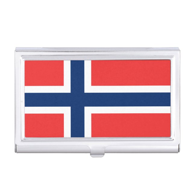 Norway Flag Business Card Case (Front)