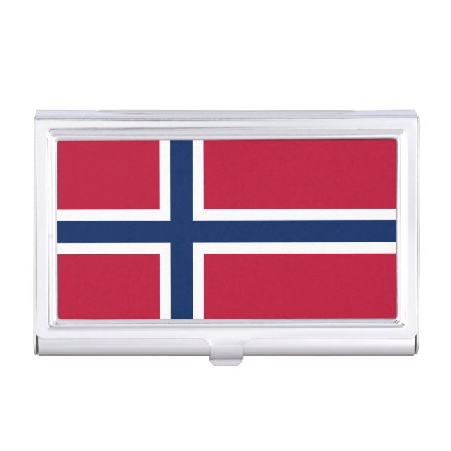 Norway Flag Business Card Case (Front)
