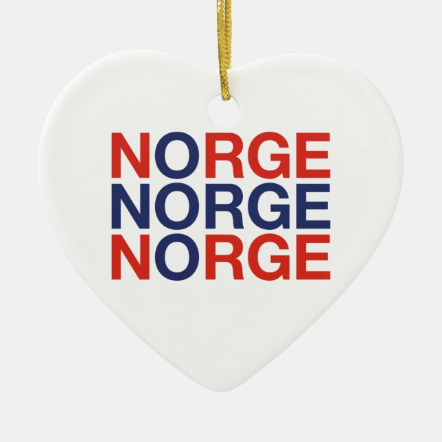 NORWAY Flag Ceramic Ornament (Front)