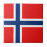 Norway Flag Ceramic Tile