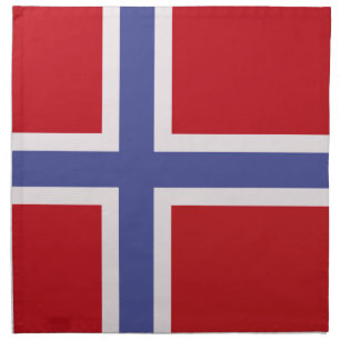 Norway flag cloth napkin