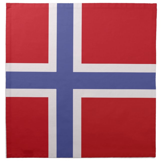 Norway flag cloth napkin (Front)