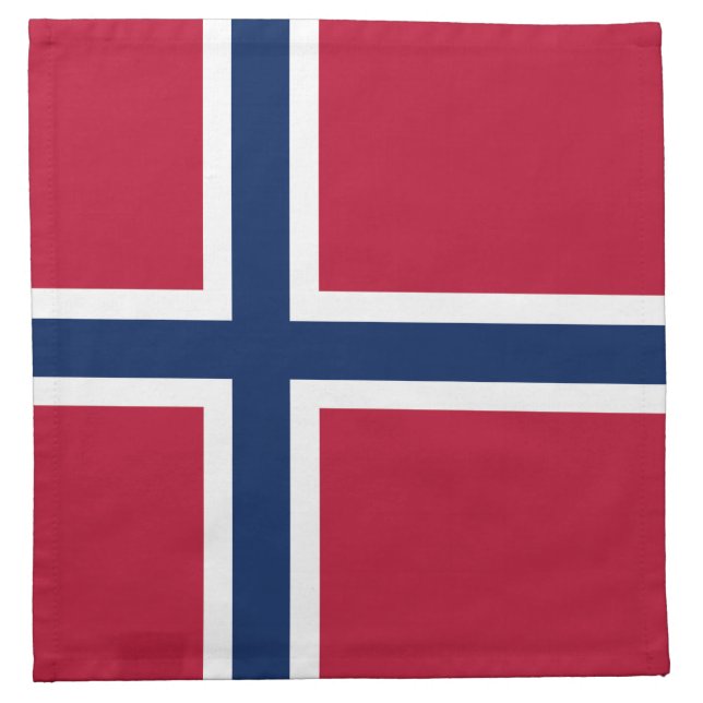 Norway Flag Cloth Napkin (Front)