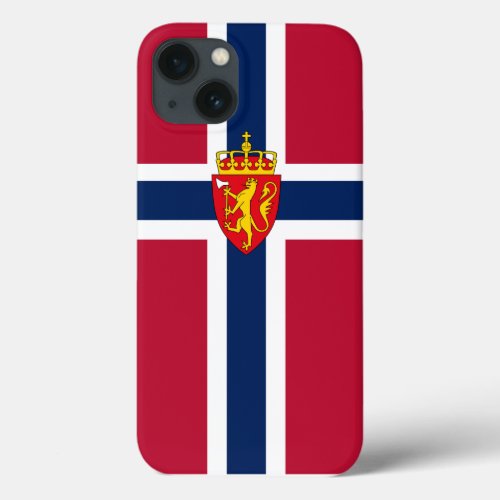 Norway Flag Coat of Arms iPhone 13 Case