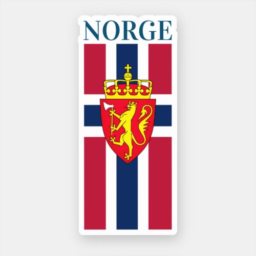 Norway Flag Coat of Arms Sticker