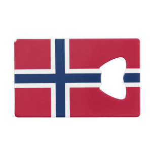 Norway Flag Credit Card Bottle Opener