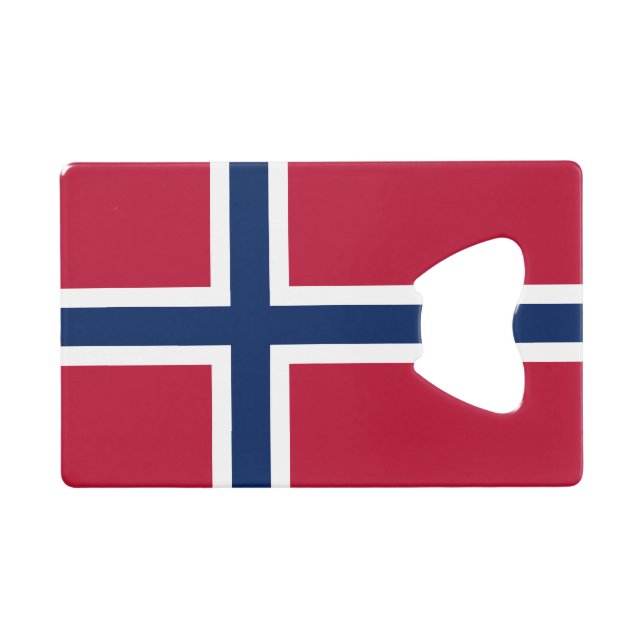 Norway Flag Credit Card Bottle Opener (Front (Horizontal))